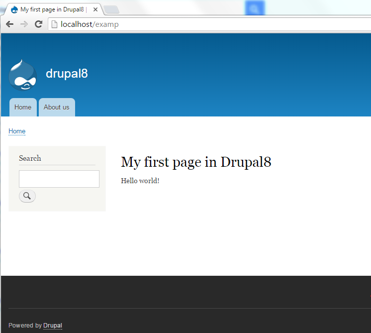 drupal 8 module page